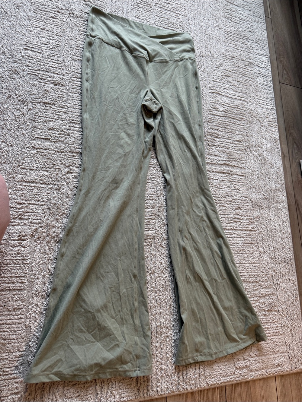 Olive Green Women's Flared leggings